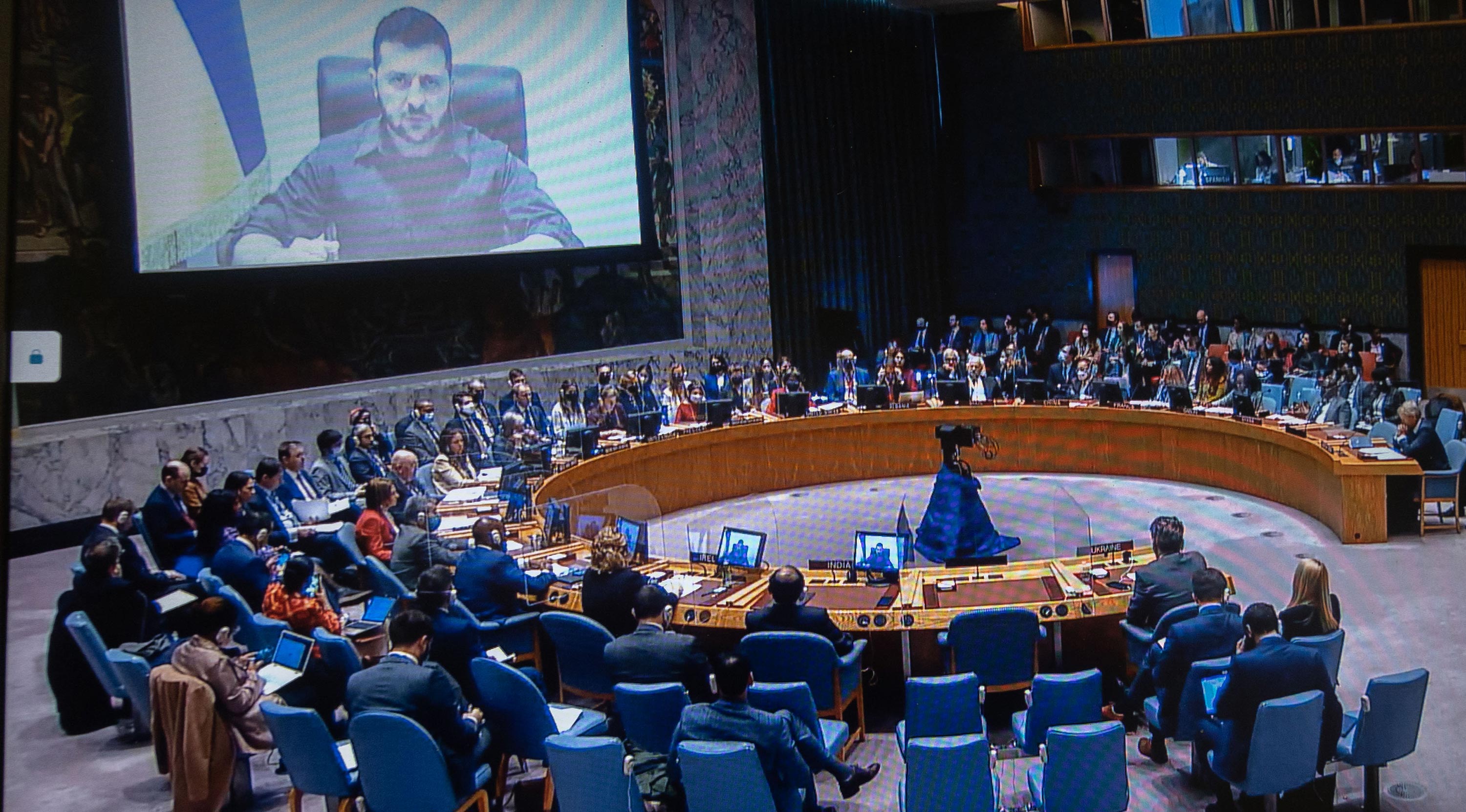 Оон 21. Собрание Совбеза ООН 2022. Совет безопасности ООН по Буче.
